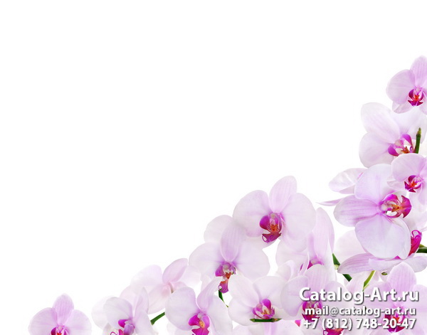 Натяжные потолки с фотопечатью - Розовые орхидеи 79